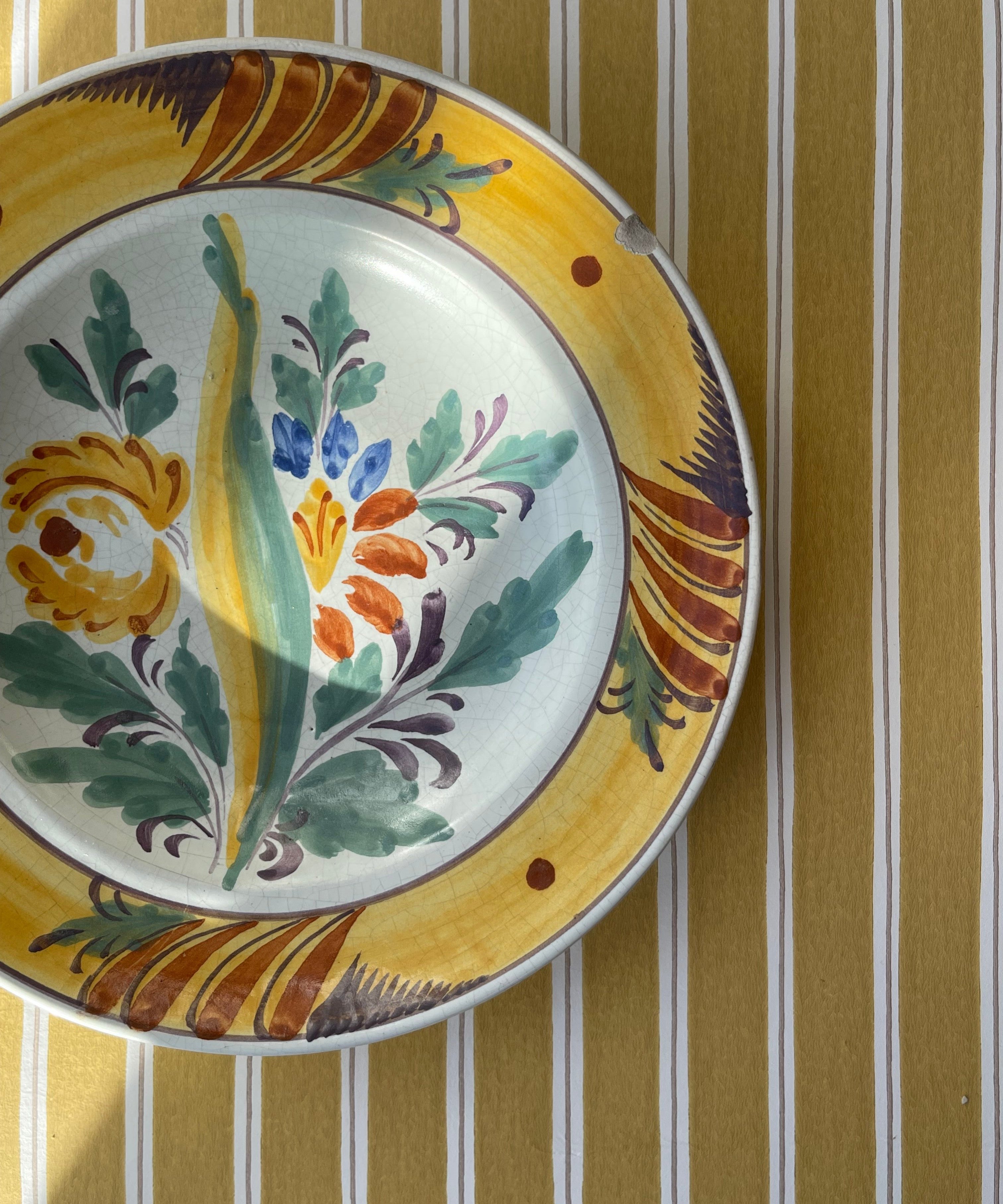 Vintage ceramic wall plate