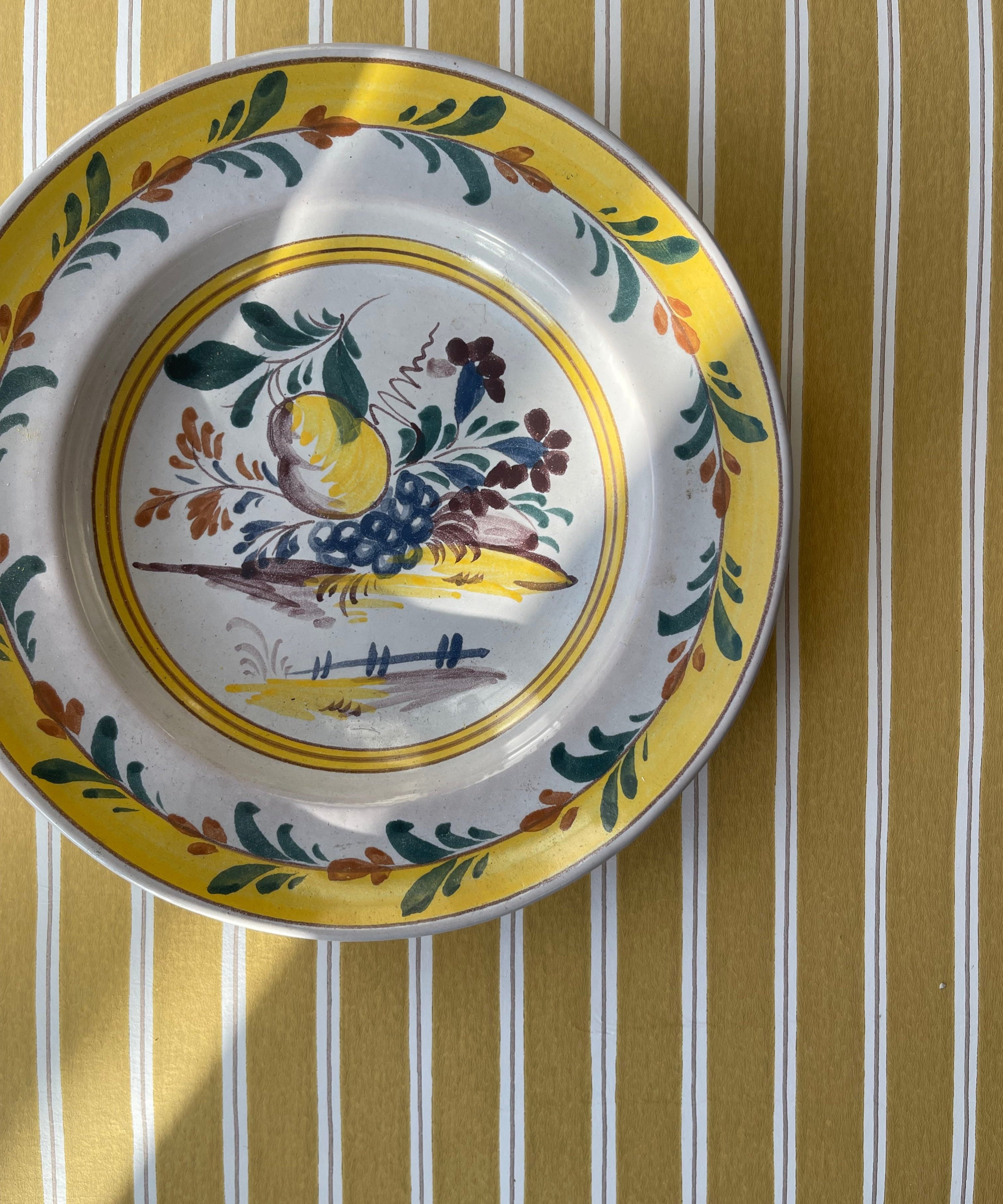 Vintage ceramic wall plate