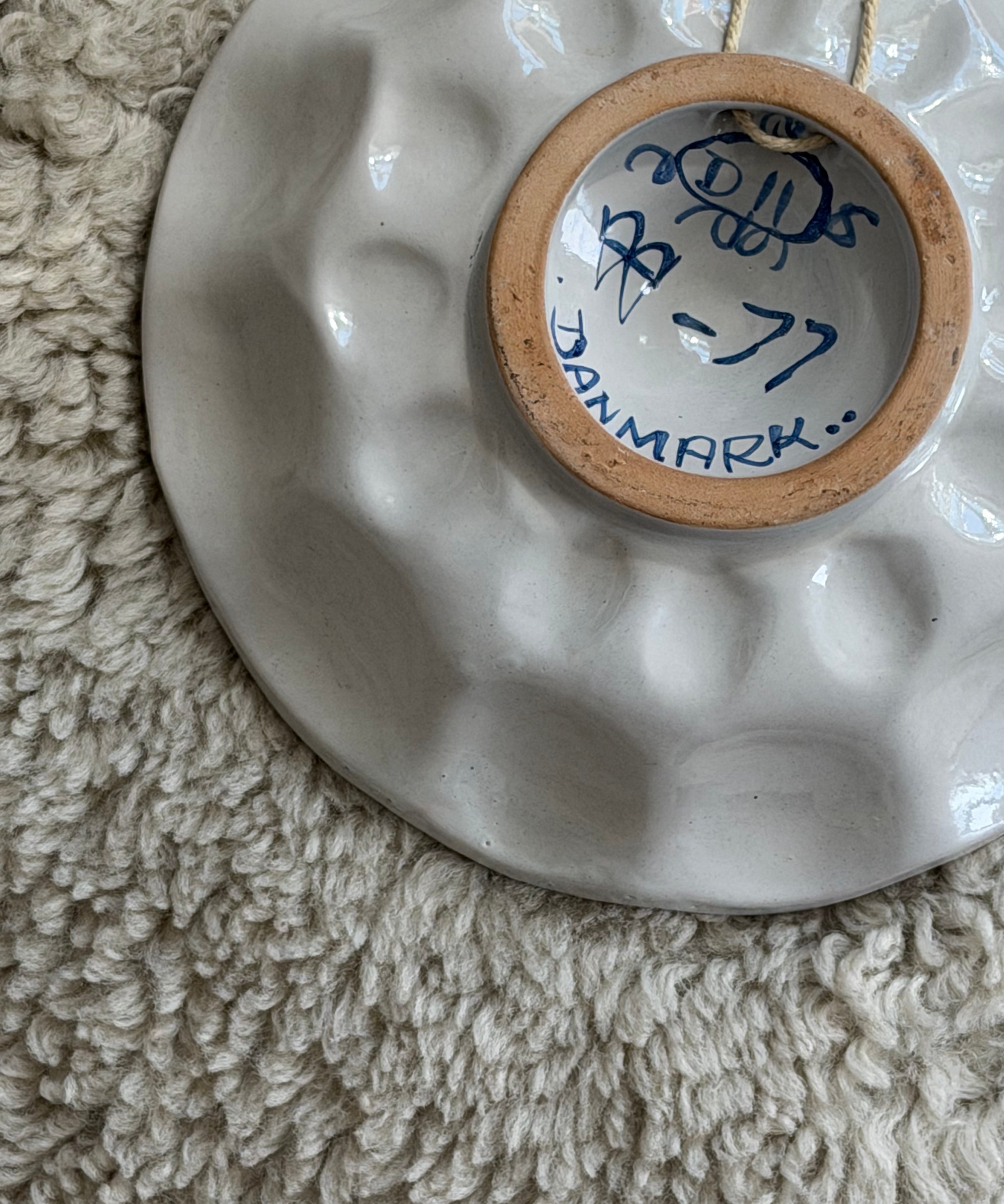 Vintage Bjørn Wiinblad ceramic wall plate