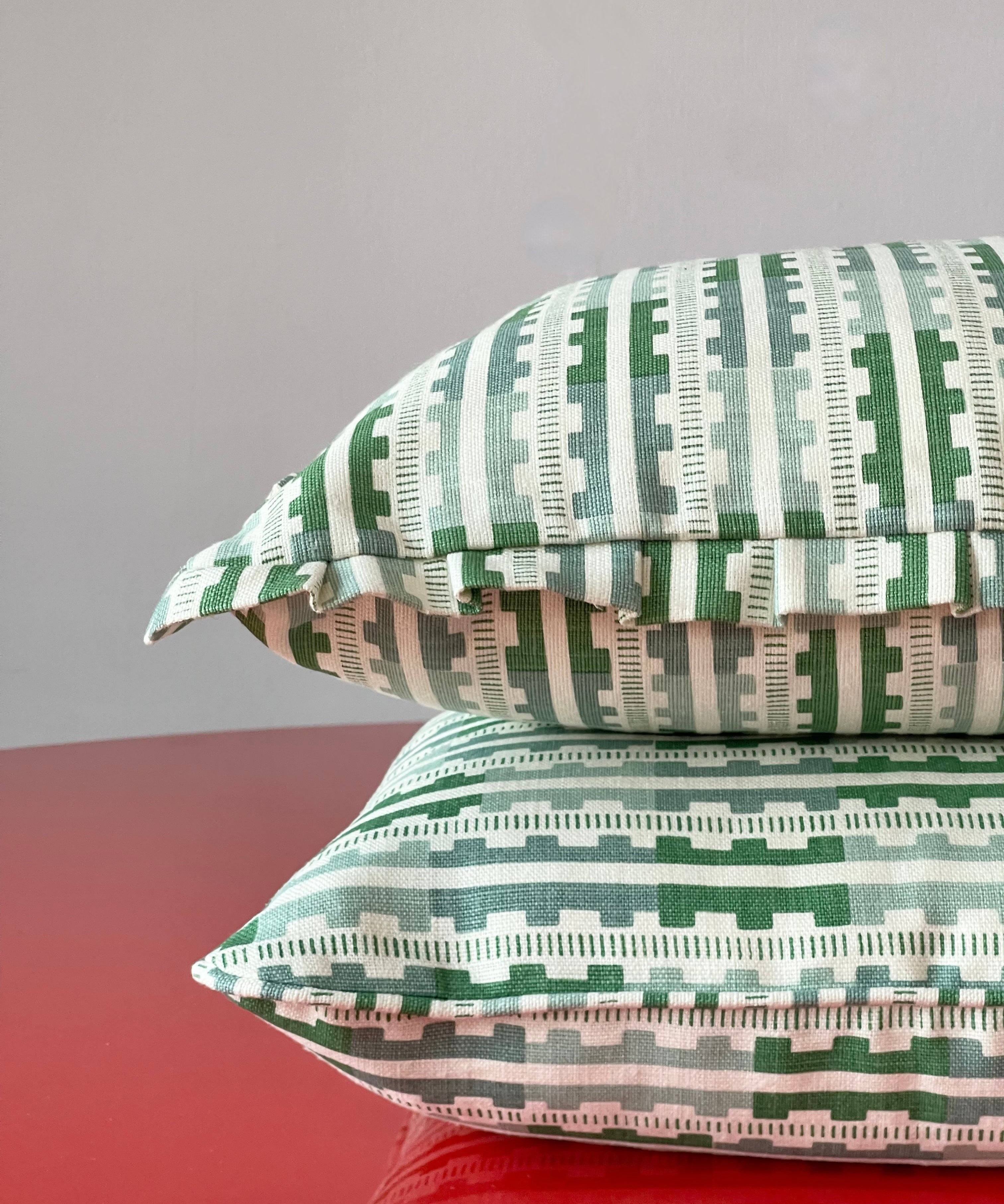 Marianne ruffled cushion - Green (Available upon request)