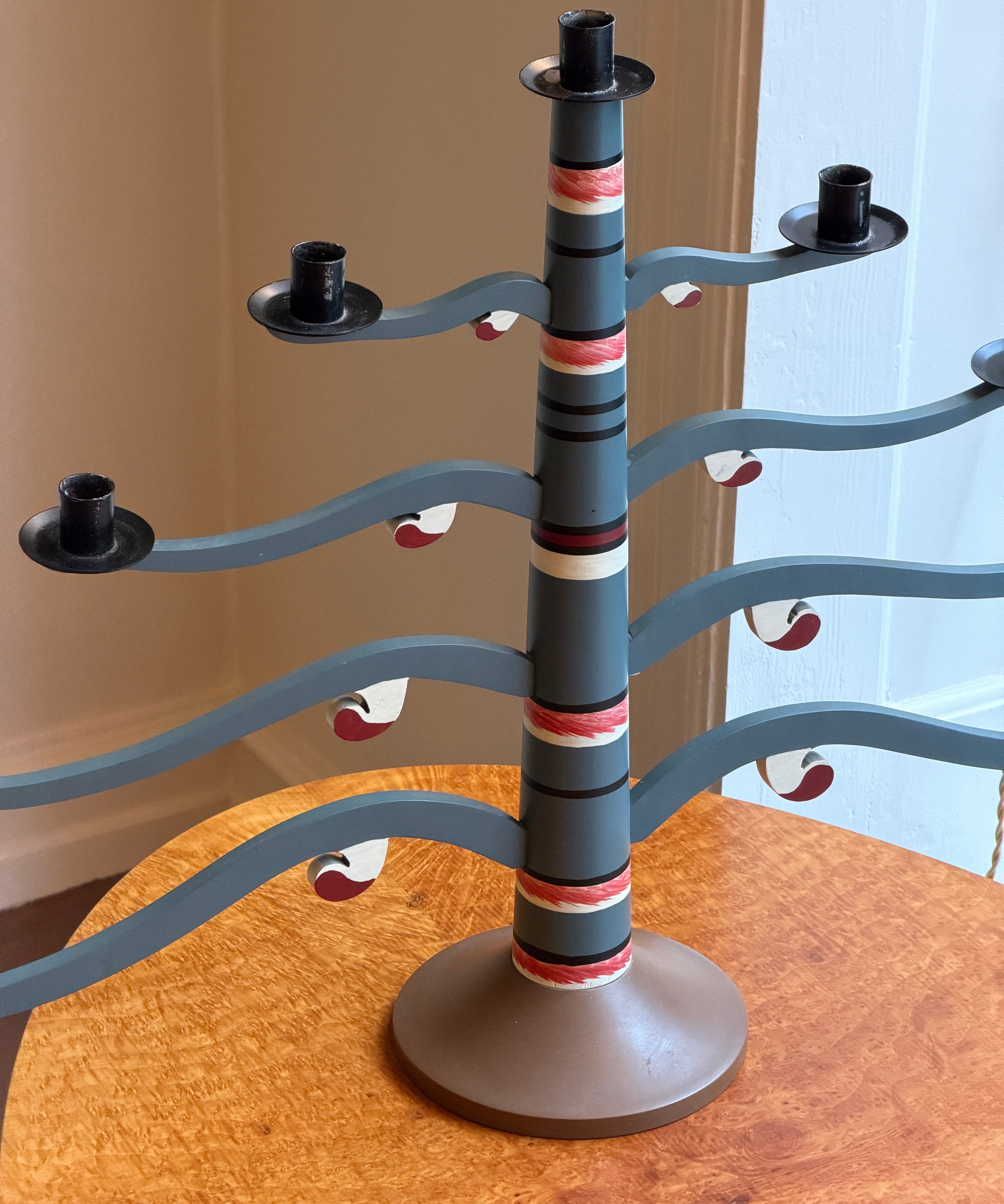 Large vintage swedish candle holder