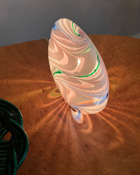 Vintage multi-coloured Murano table lamp