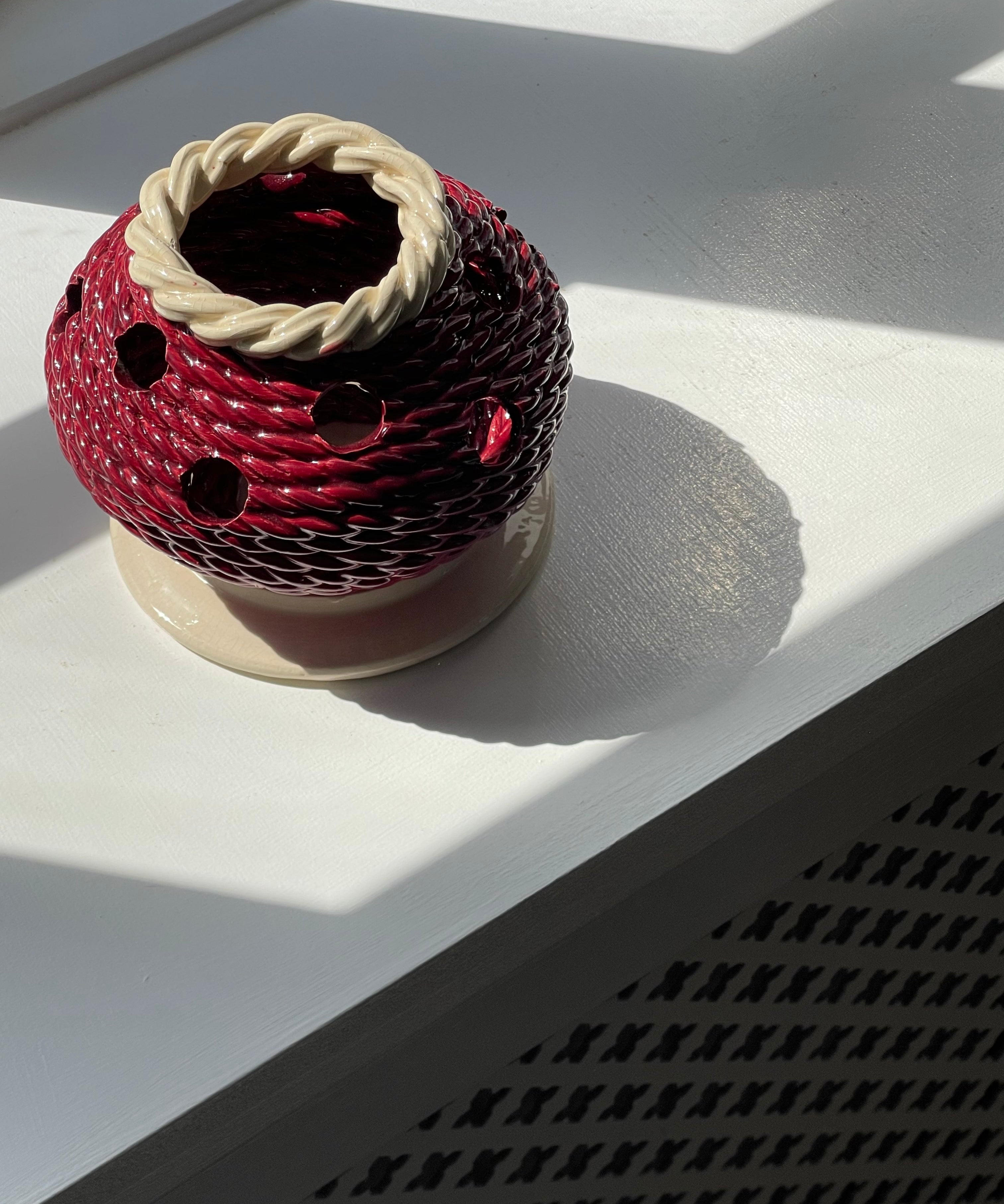 Vintage ceramic tulip vase