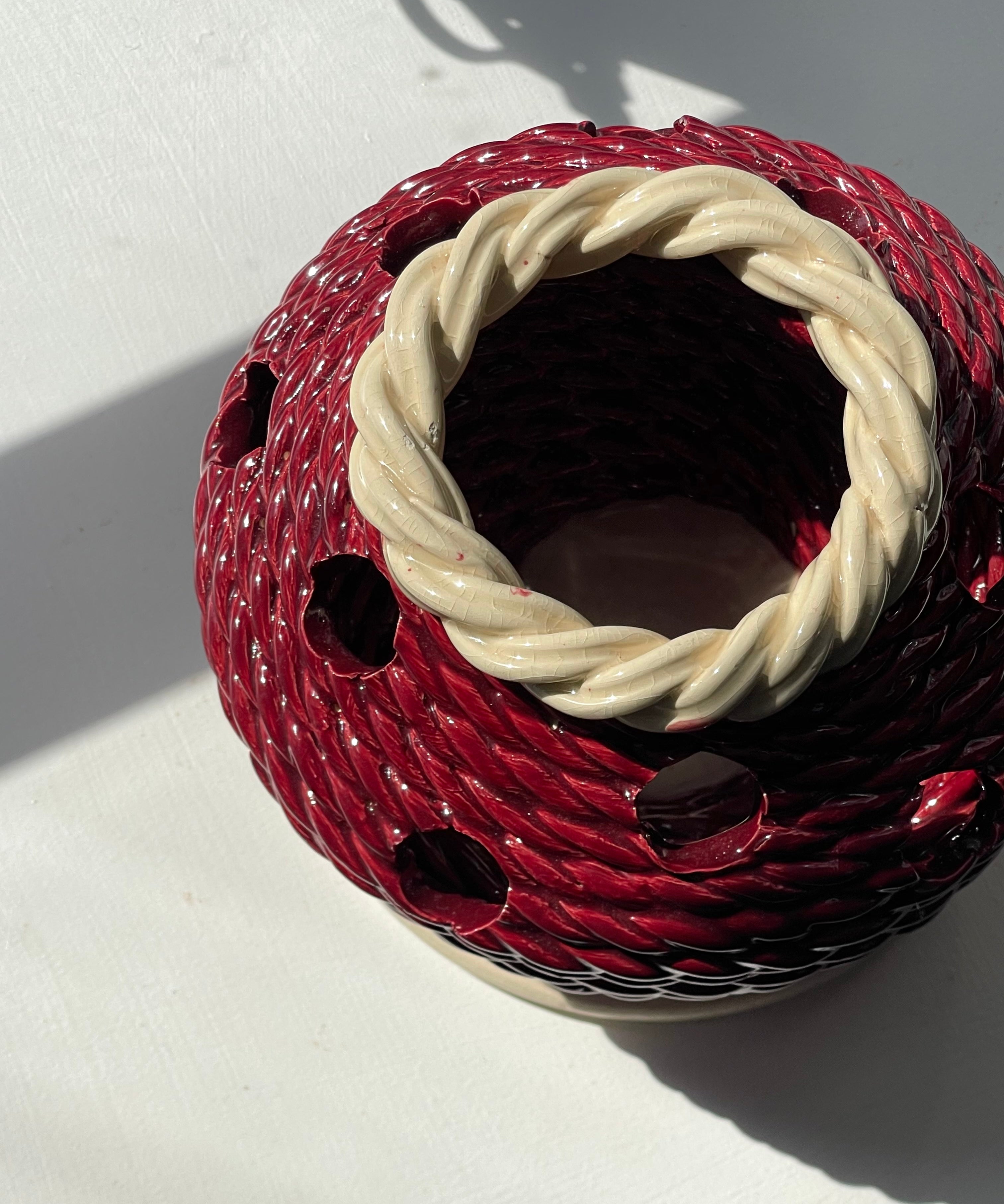 Vintage ceramic tulip vase