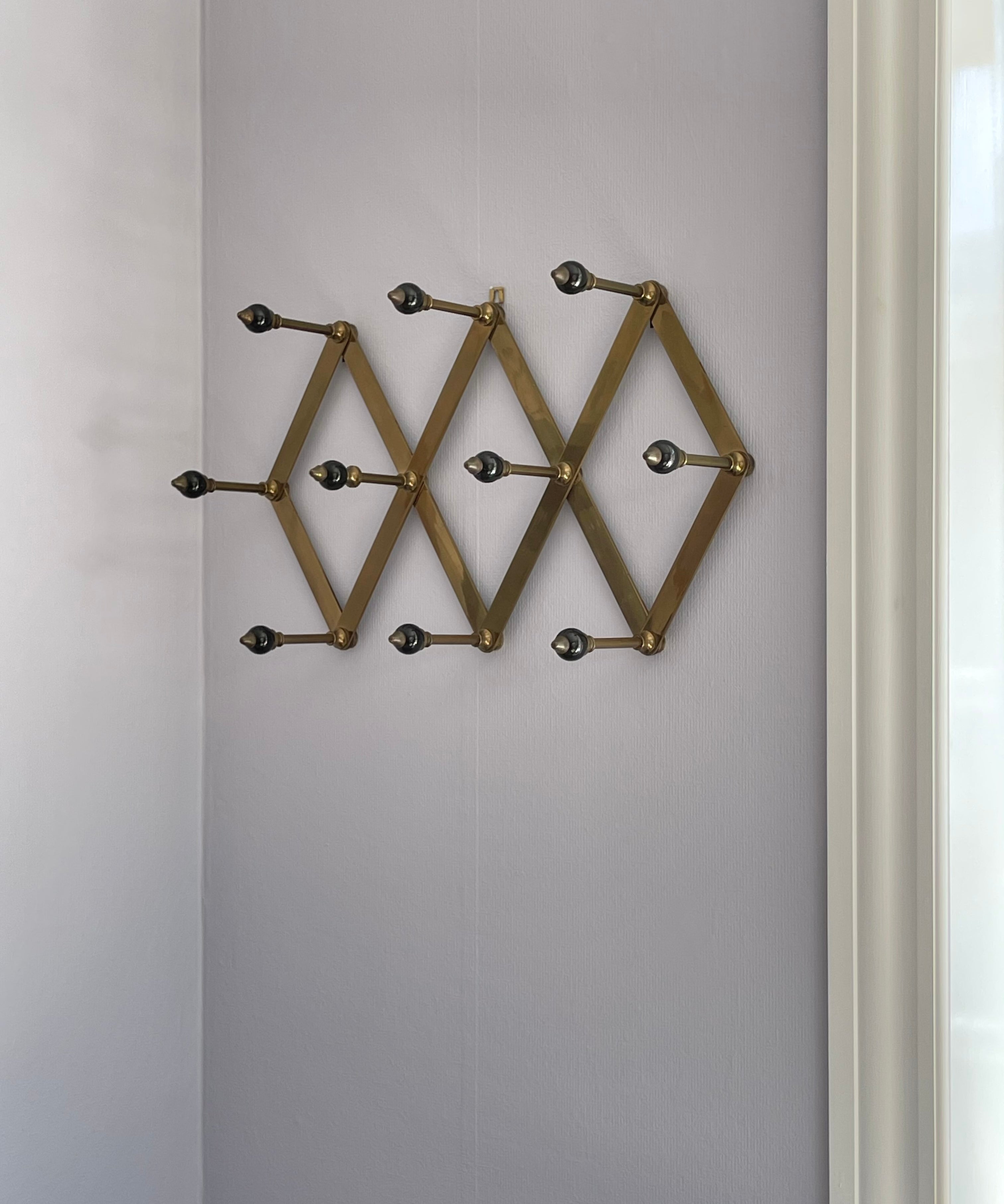 Vintage Azucena Brass Coat Hanger by Luigi Caccia Dominioni