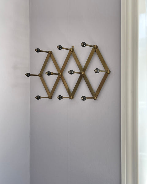 Vintage Azucena Brass Coat Hanger by Luigi Caccia Dominioni