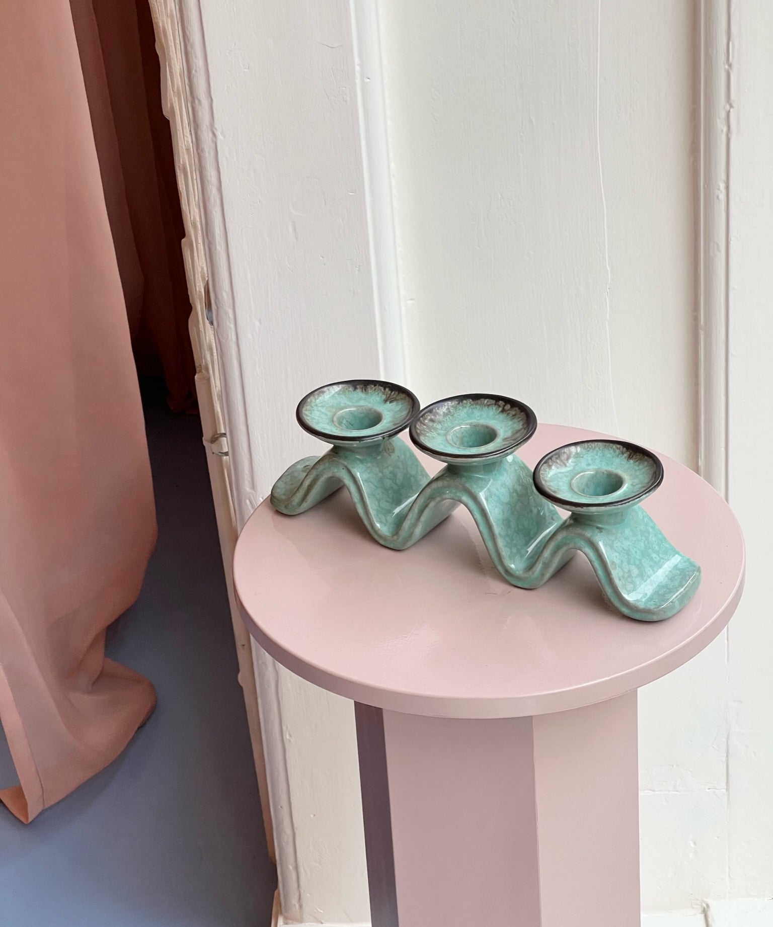 Vintage ceramic candle holder