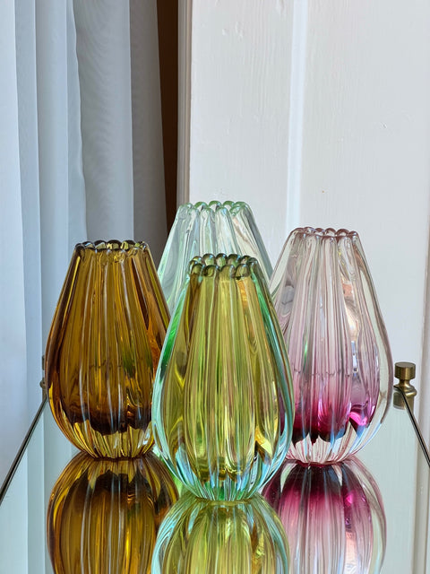 Vintage Murano vases by Flavio Poli for Seguso