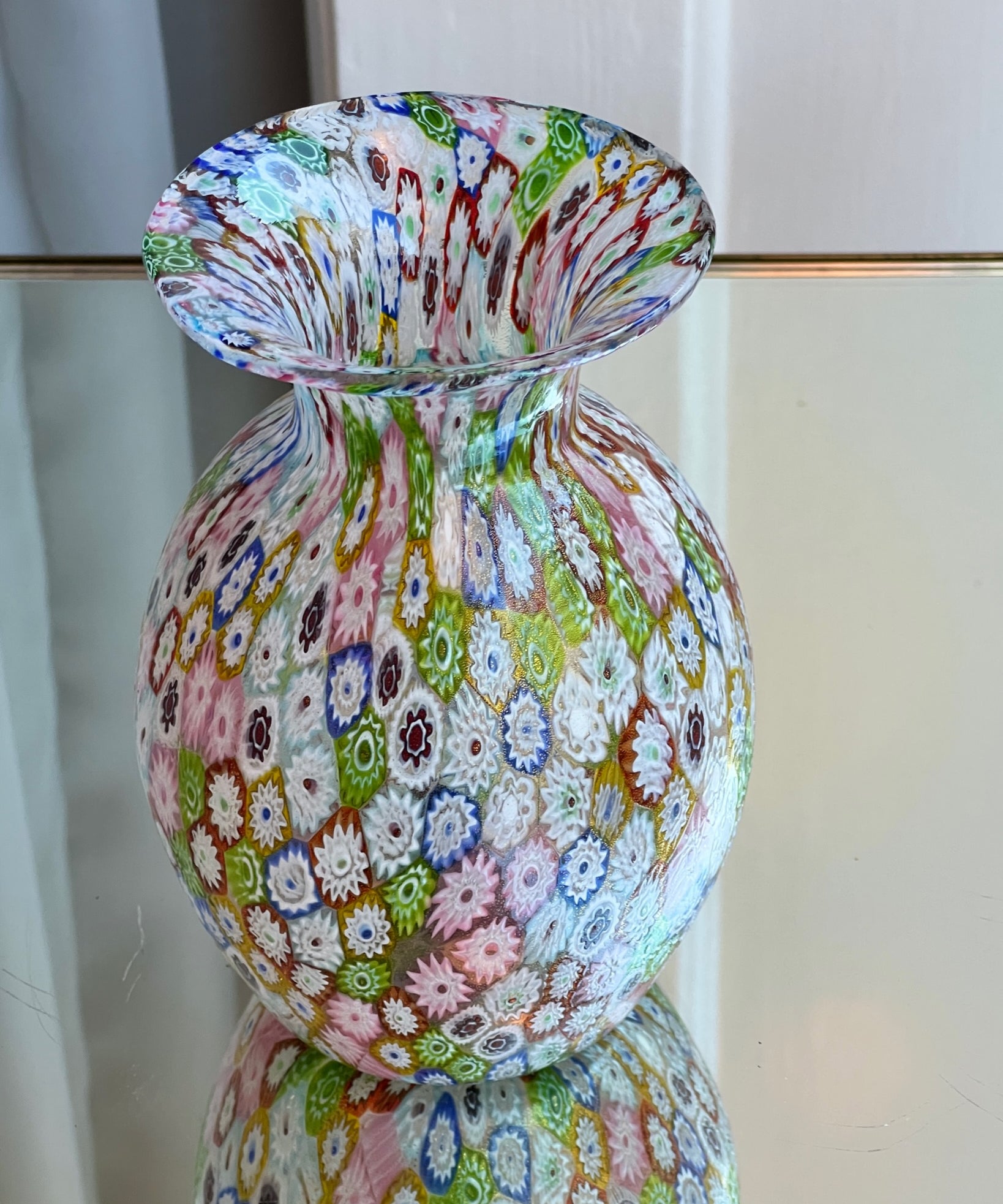 Vintage Murano Millefiori vase