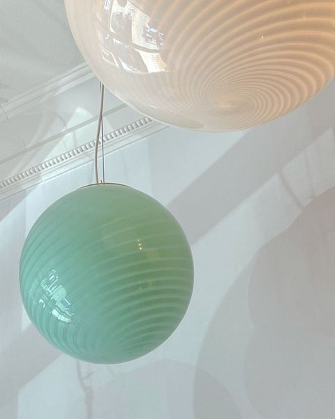 Ceiling lamp - Light green/mint swirl (D30)