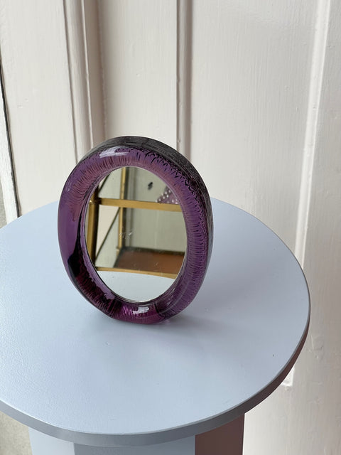Vintage Italian purple glass Mirror
