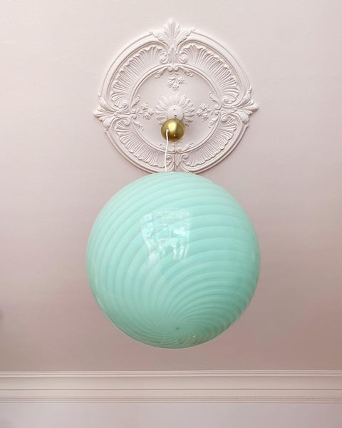 Ceiling lamp - Light green/mint swirl (D40)