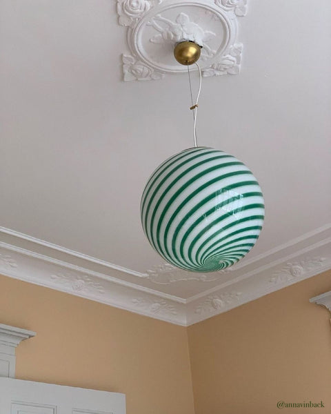 Ceiling lamp - Green swirl (D40)