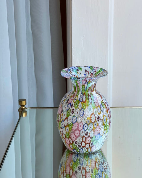 Vintage Murano Millefiori vase