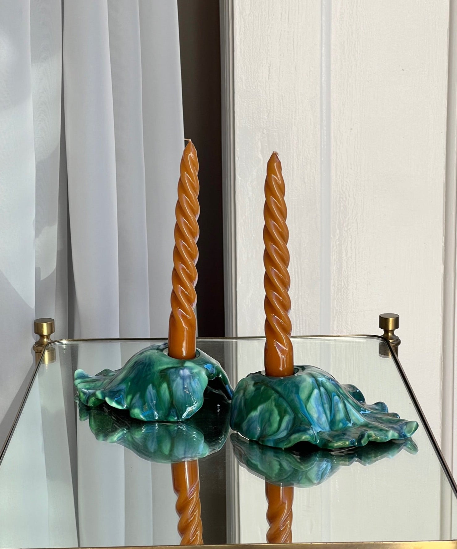 Vintage ceramic candle holder
