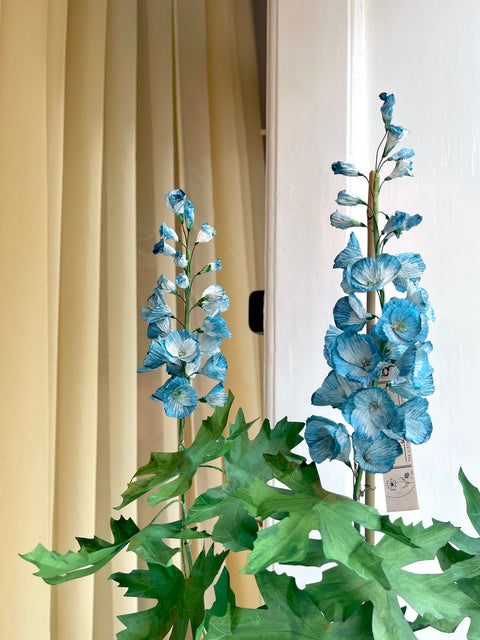 Paper flower ”Blue delphinium”
