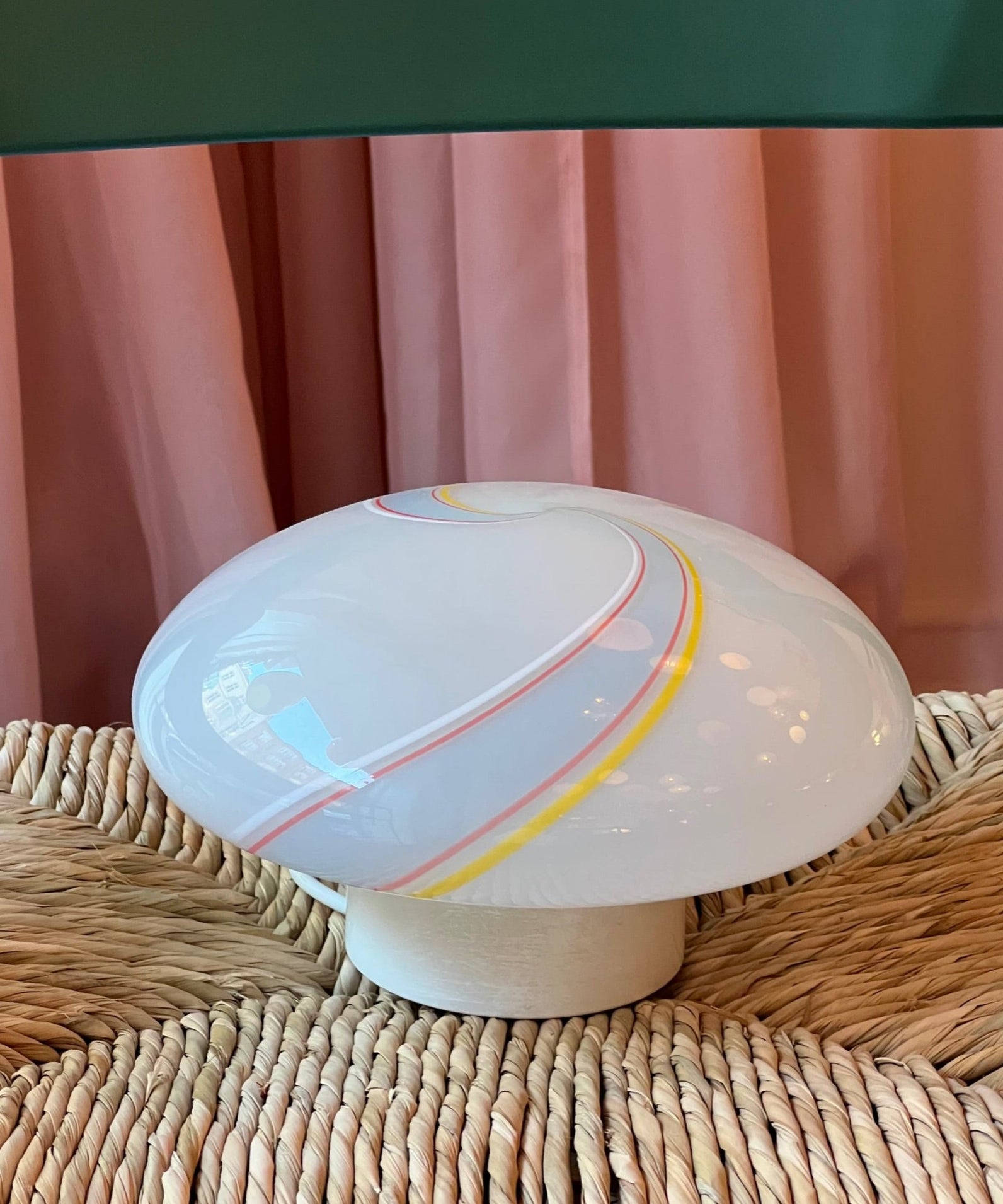 Vintage Murano multi swirl ceiling/wall lamp