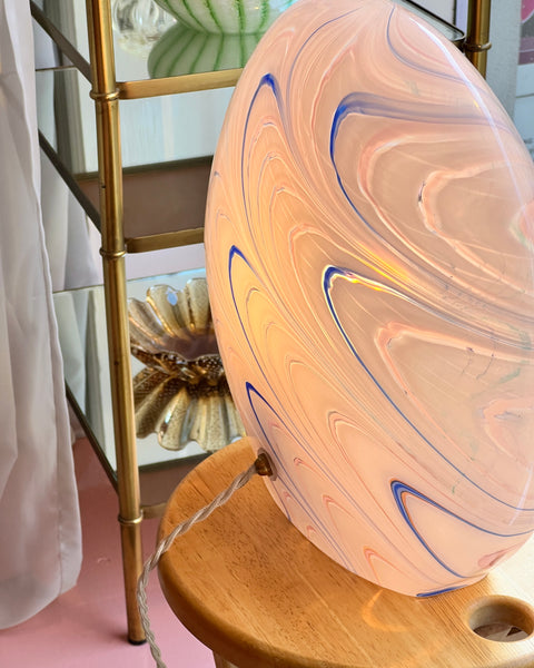 Large vintage multi-coloured Murano table lamp