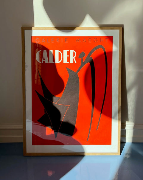 Vintage Alexander Calder exhibition poster, Galerie Maeght, 1959