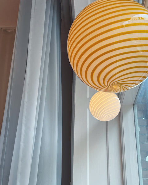 Ceiling lamp - Amber swirl (D40)