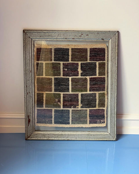 Vintage handwoven wall tapestry by Barbro Nilsson
