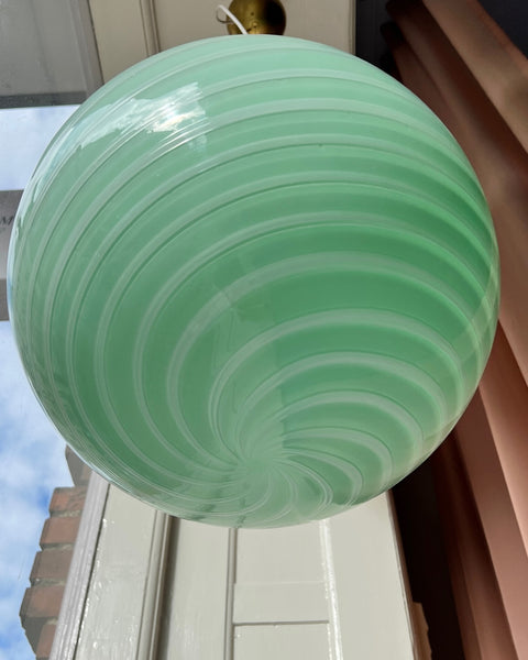 Ceiling lamp - Light green / white swirl (D40)