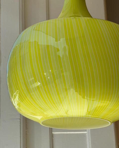 Vintage Massimo Vignelli yellow ceiling lamp (D35)