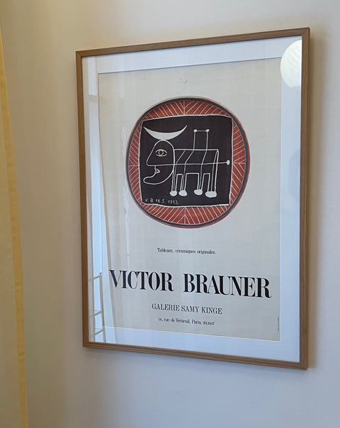 Victor Brauner vintage exhibition poster, 1986