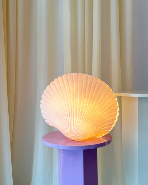Vintage André Cazenave shell lamp