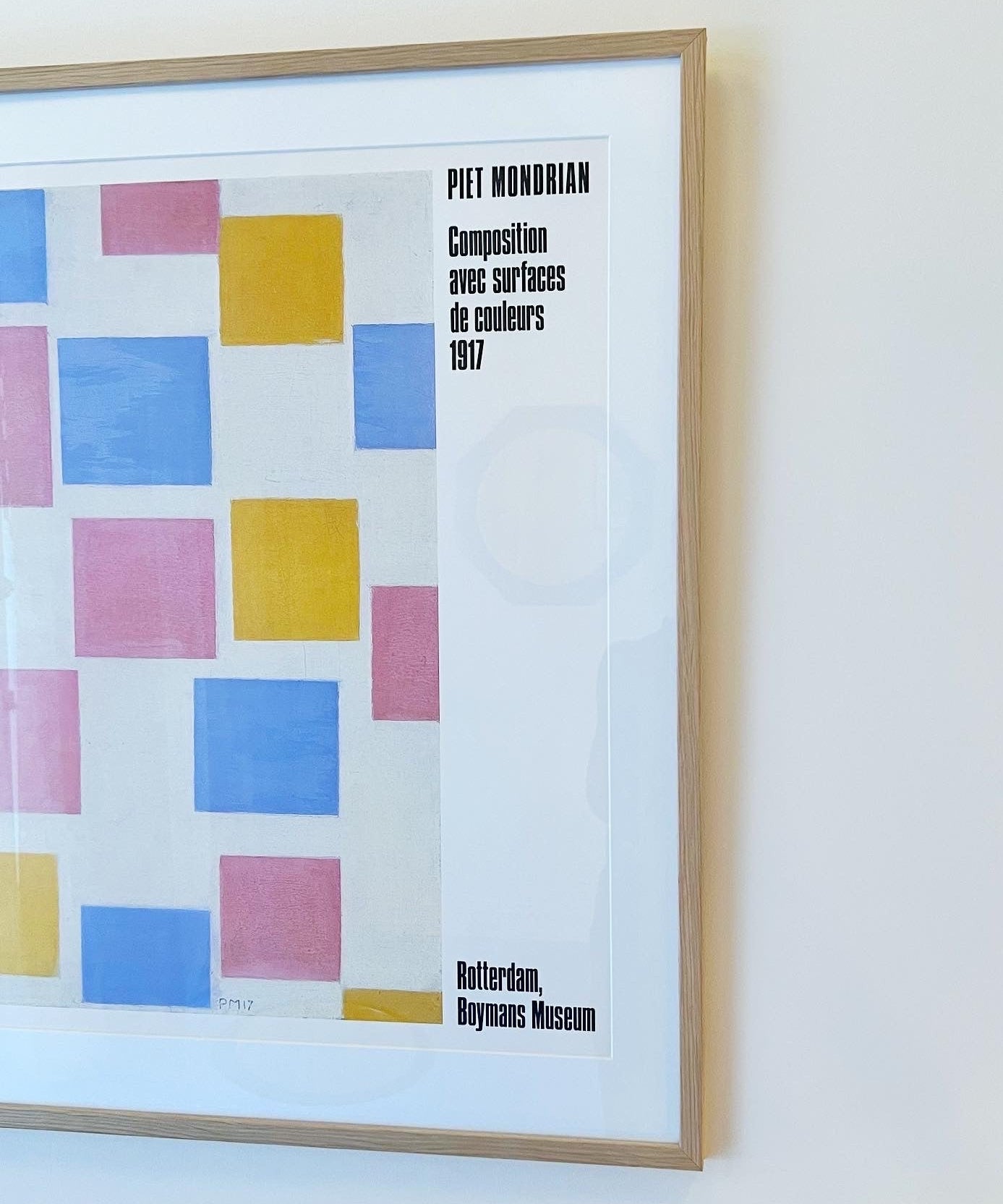 Vintage Mondrian Exhibition poster 1989