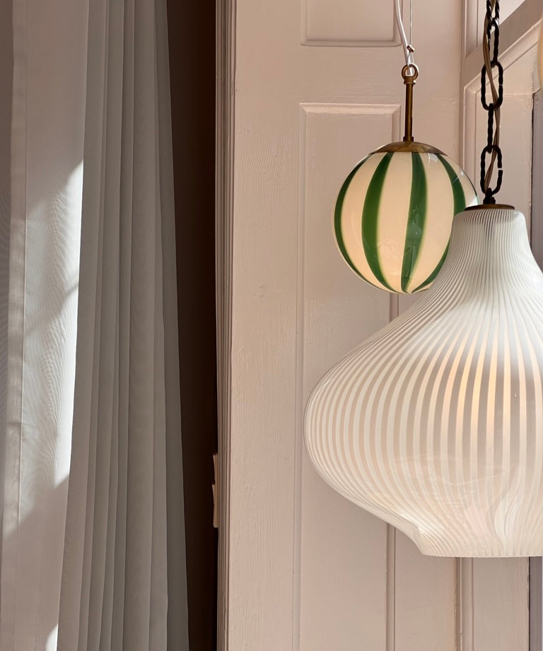 Vintage Massimo Vignelli white ceiling lamp