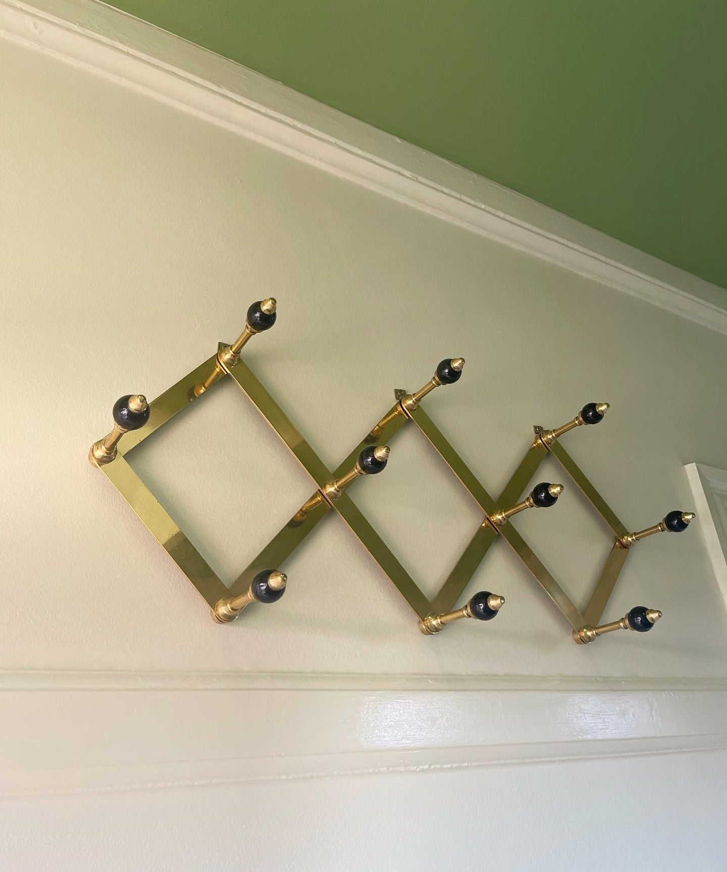 Vintage Azucena Brass Coat Hanger by Luigi Caccia Dominioni