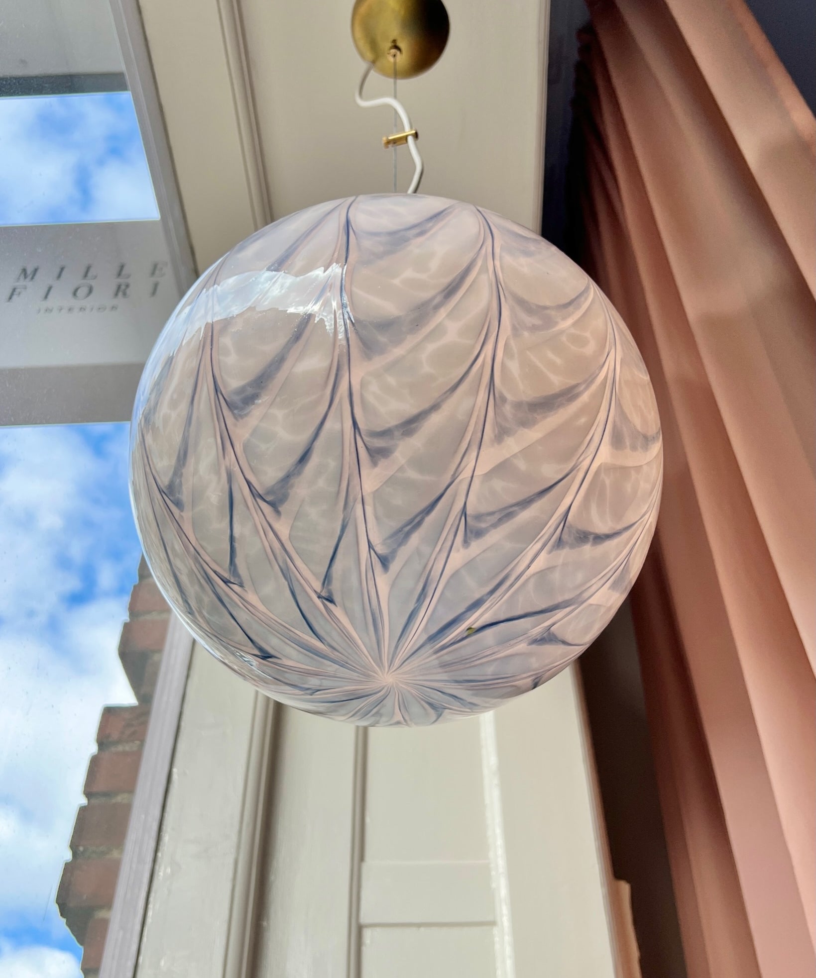 Ceiling lamp - Blue / white (D30)
