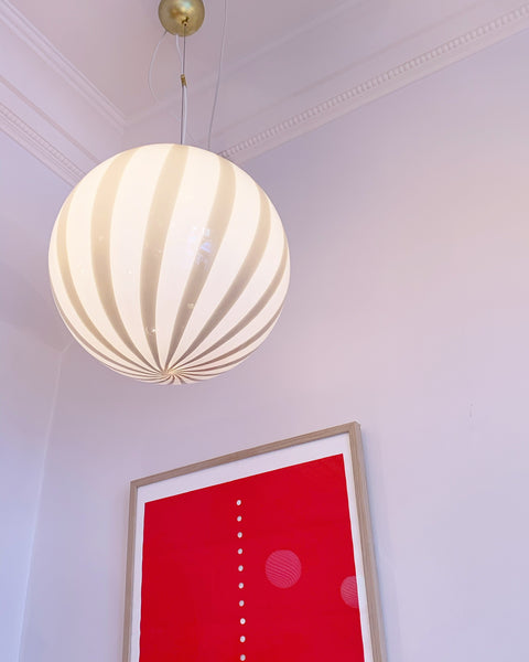 Ceiling lamp - Grey vertical stripes (D40)