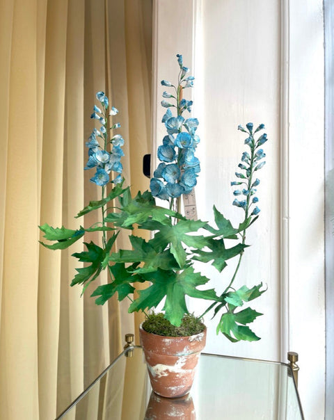 Paper flower ”Blue delphinium”