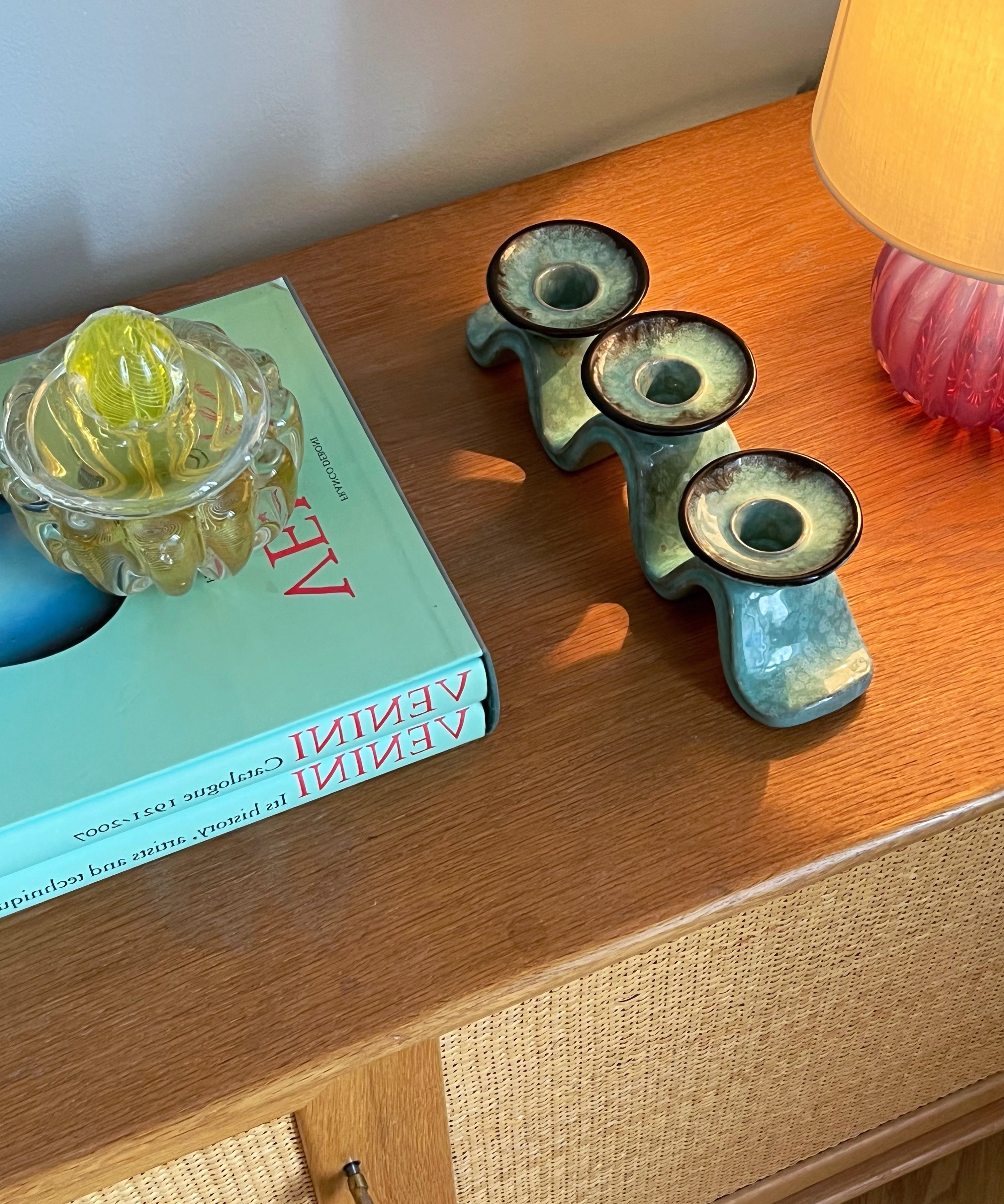 Vintage ceramic candle holder