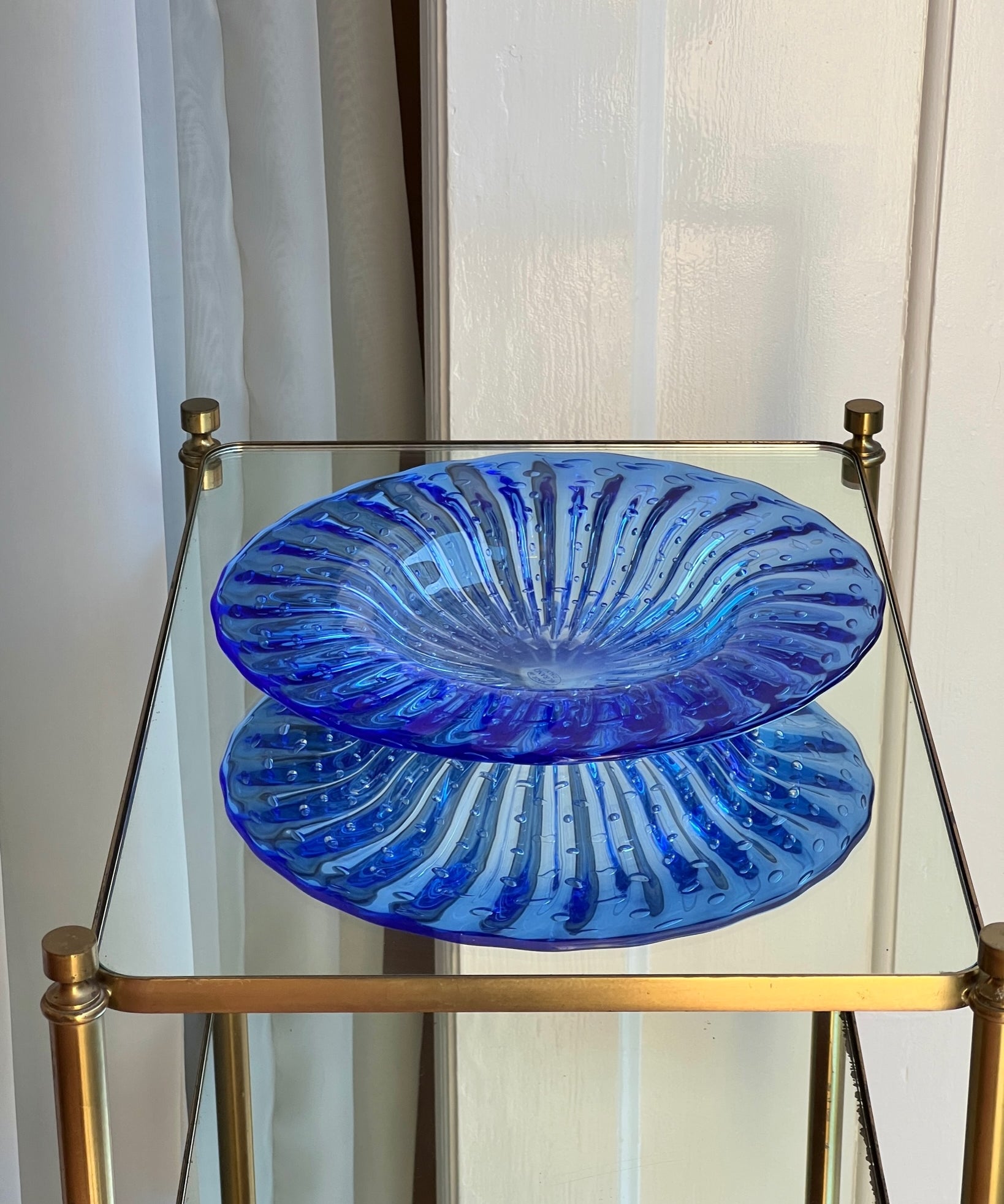 Vintage blue Murano bowl