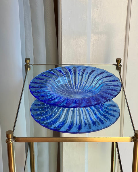 Vintage blue Murano bowl
