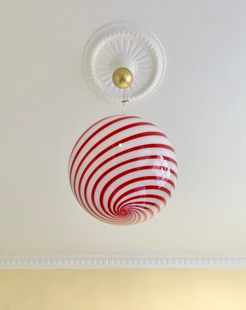 Ceiling lamp - Red swirl (D30)