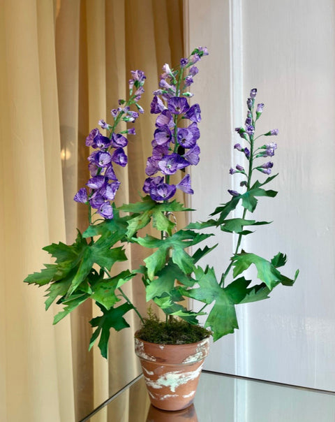 Paper flower ”Purple delphinium”