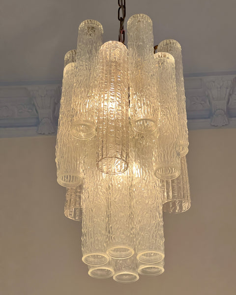 Vintage clear Murano chandelier