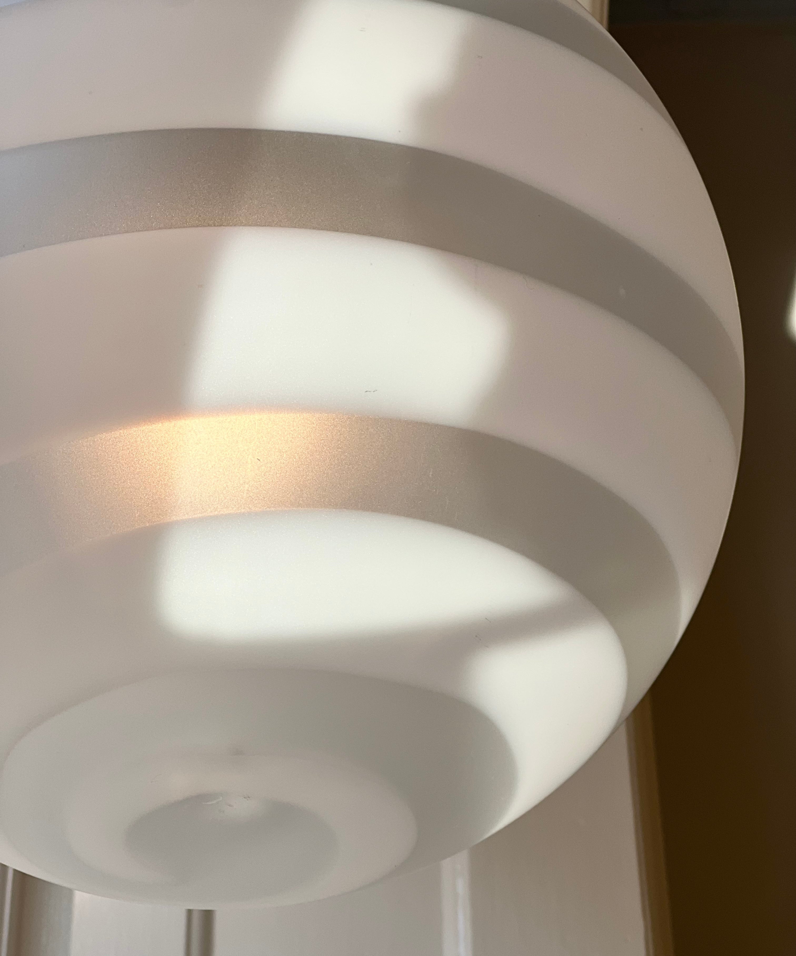 Vintage Murano white/blurred ceiling lamp (D35)