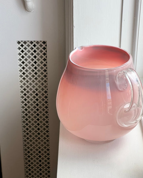 Vintage pink Murano jug
