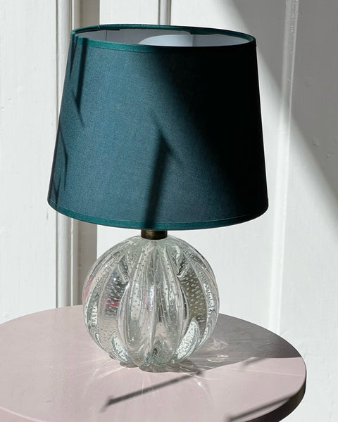 Vintage clear Murano table lamp