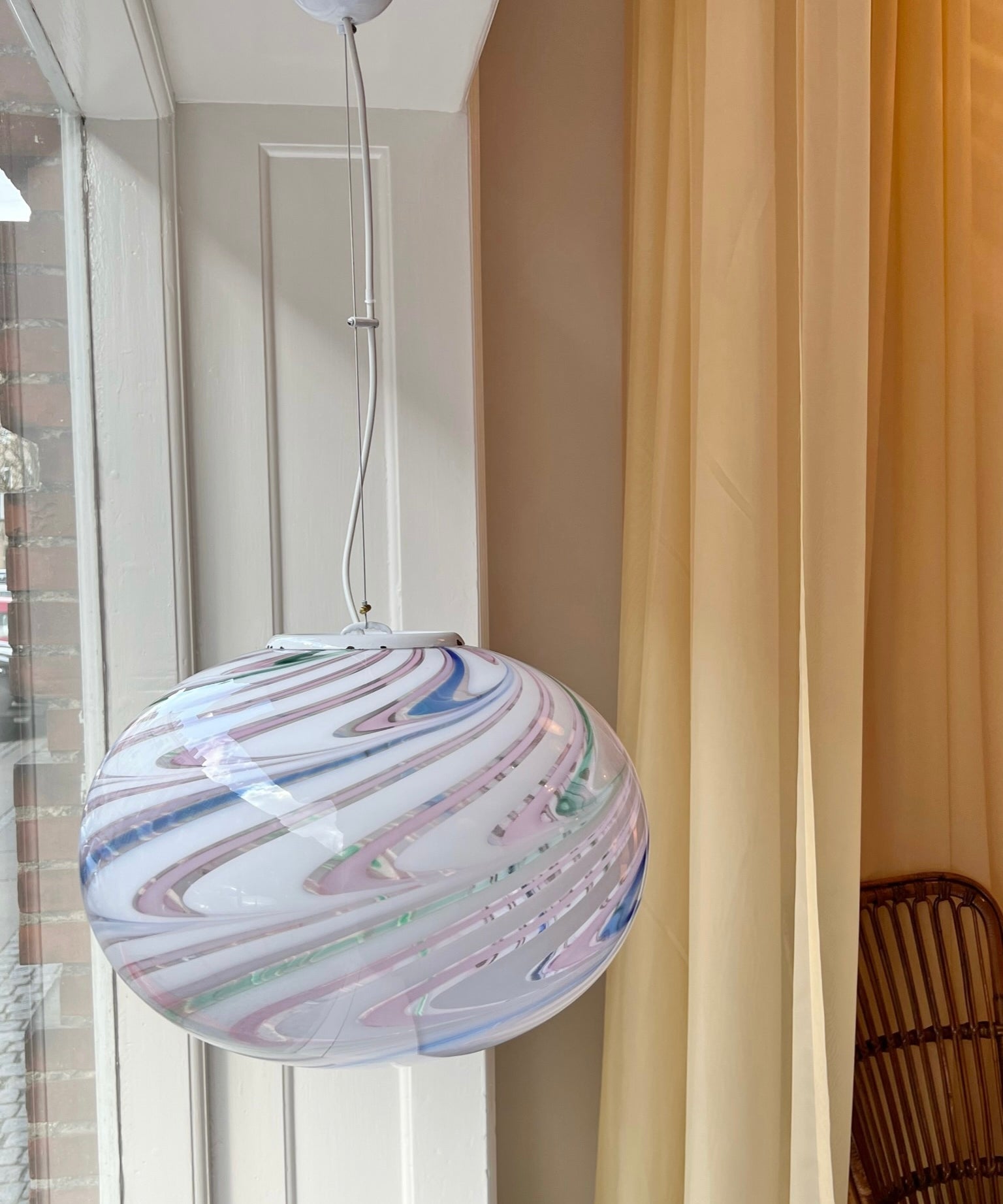Vintage Murano Multi-coloured/transparent ceiling lamp