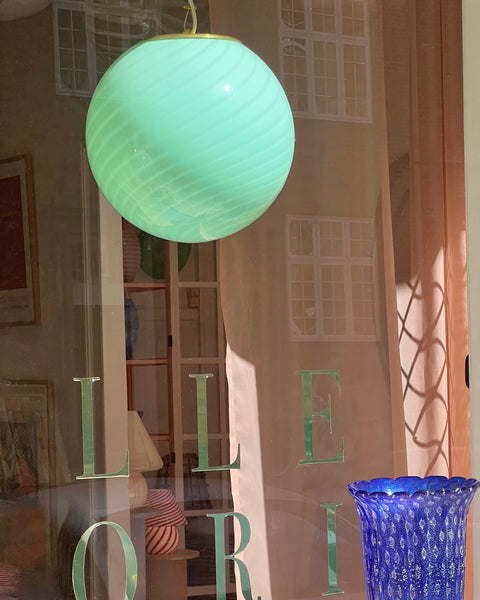 Ceiling lamp - Light green/mint swirl (D30)