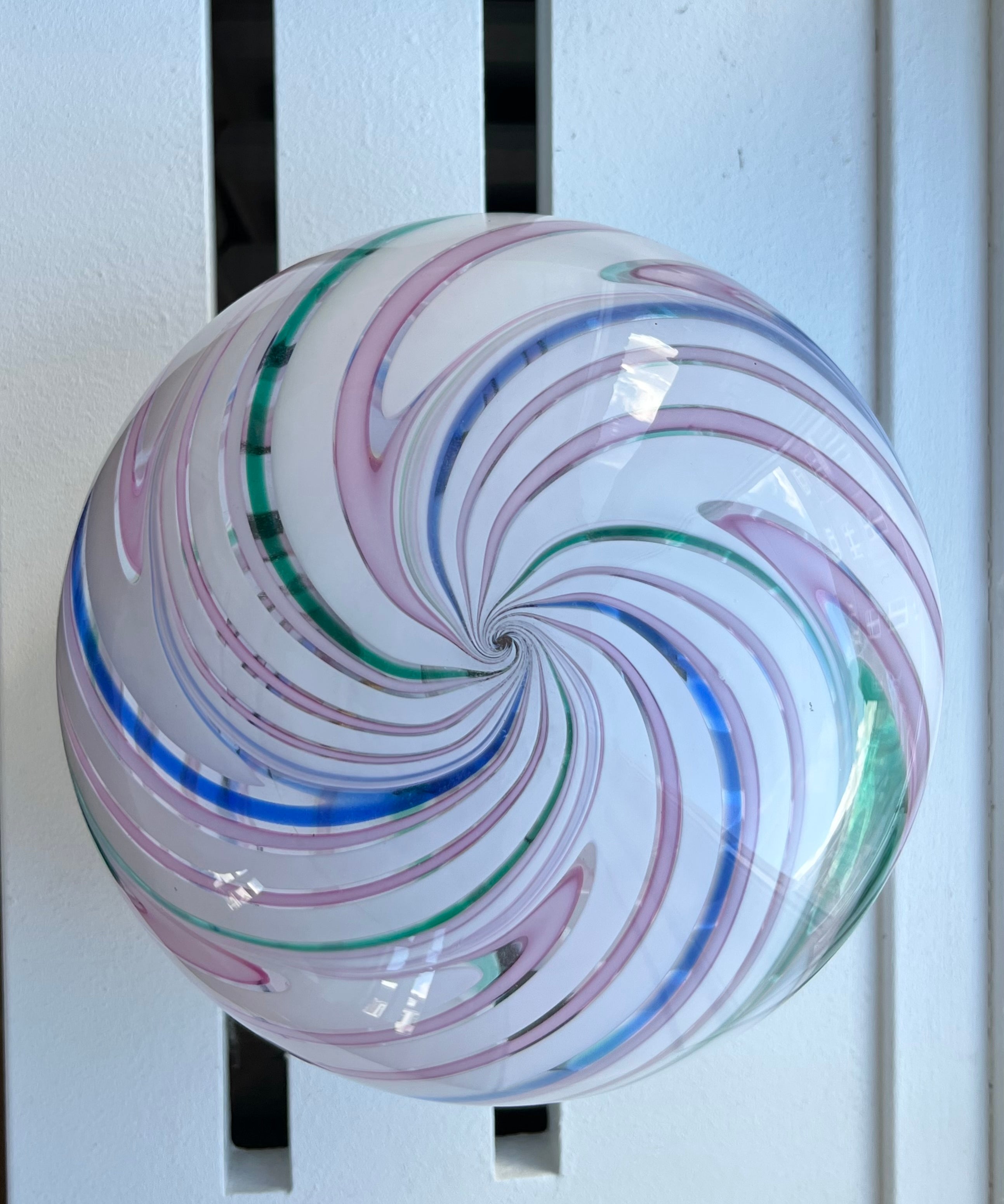 Vintage multi-coloured Murano table lamp