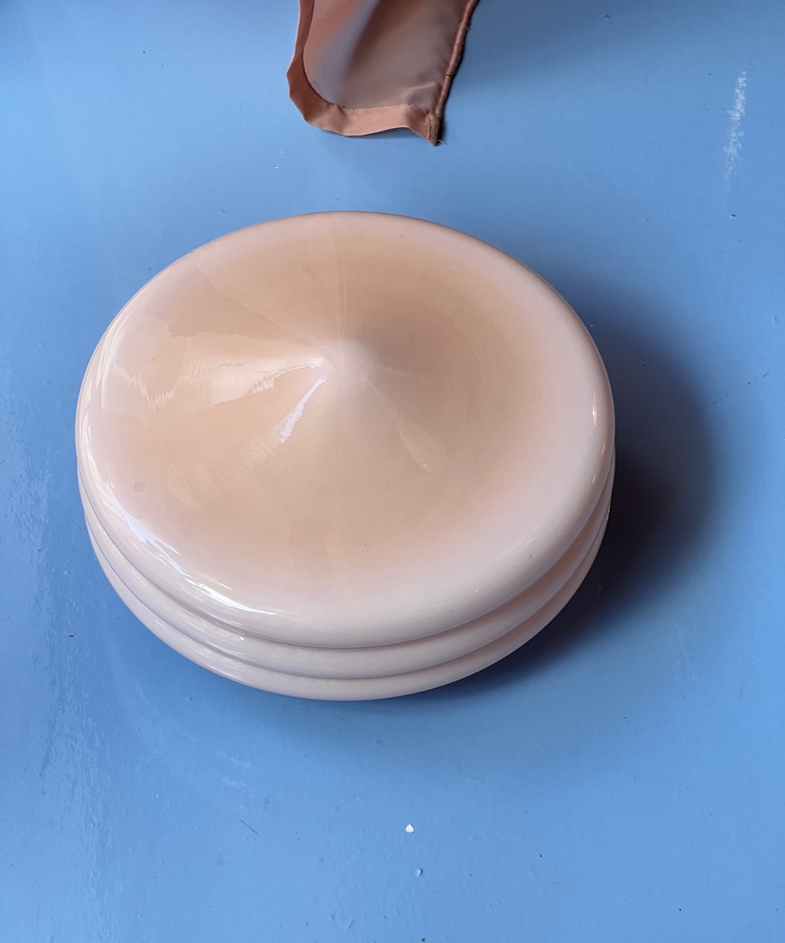 Vintage Murano light pink/peach ceiling/wall lamp