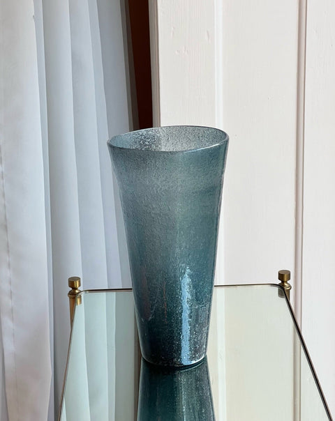 Vintage blue/grey Murano vase