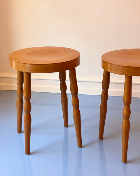Vintage wooden stool/side table